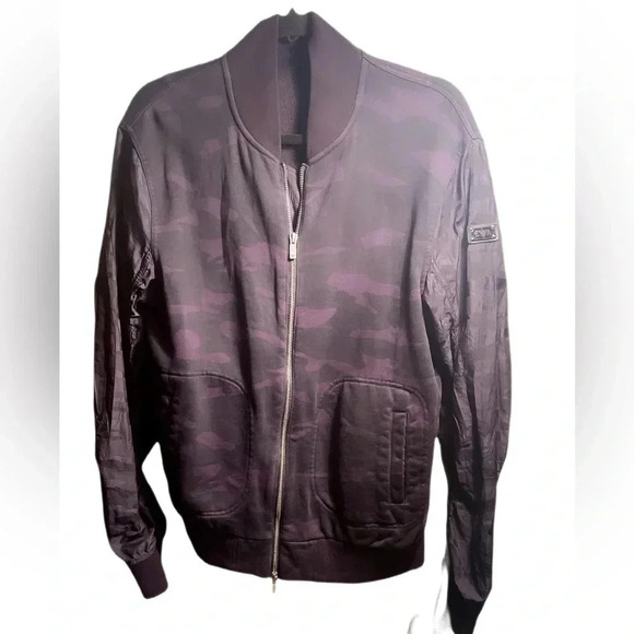 Armani Jeans full zip 2 pocket camouflage bomber csual streetwear style jacket L - Picture 2 of 6